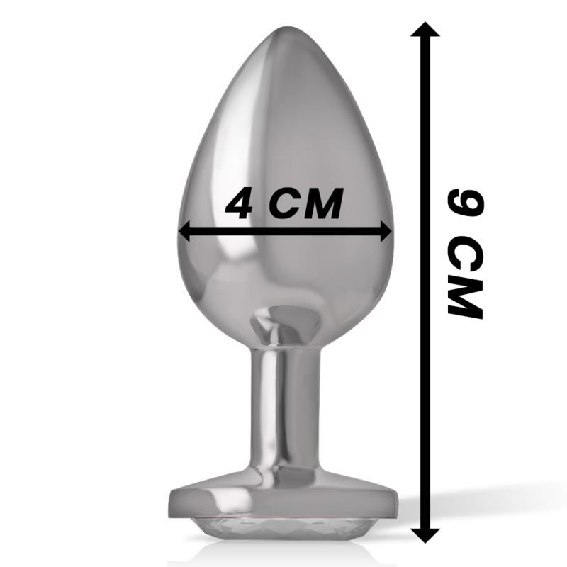 Intense - anal plug metal silver size l