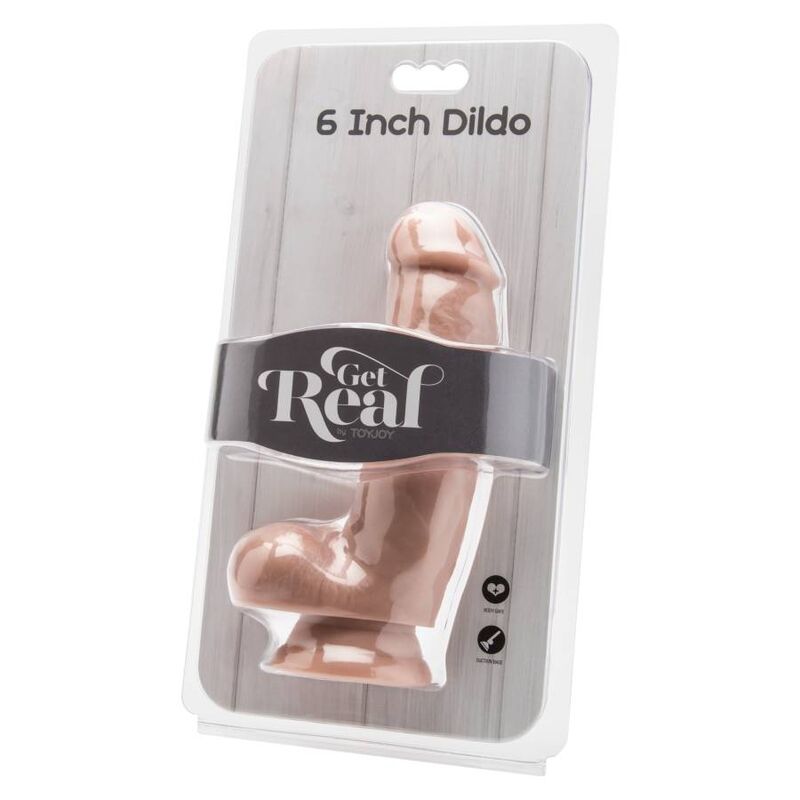 Get real - dildo 12 cm con pelle di pelle