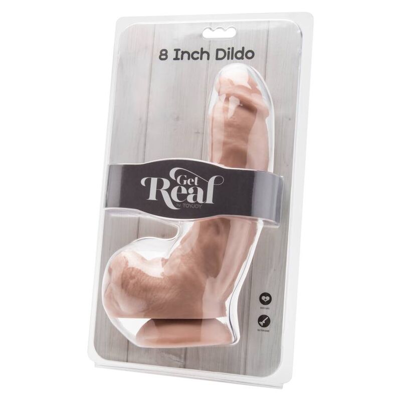 Get real - dildo 20,5 cm con pelle di pelle