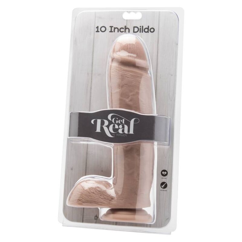 Get real - dildo 25,5 cm con pelle di pelle