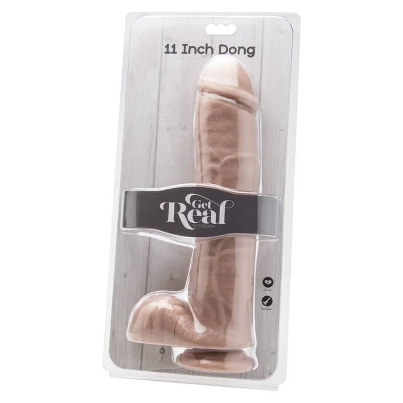 Get real - dildo 28 cm con pelle di pelle