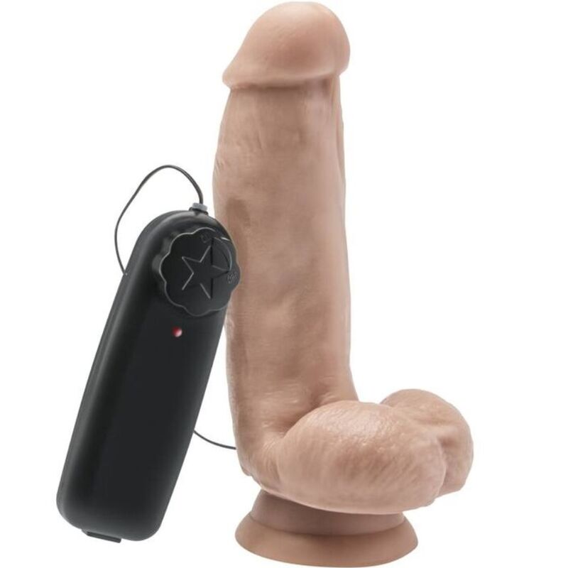 Get real - dildo 12 cm con palline vibratore skin