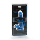 Get real - happy dicks dildo palline 12 cm blu