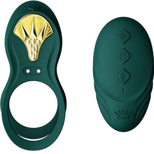 Anelli vibranti stimolazione punto G Zalo bayek verde con telecomando
