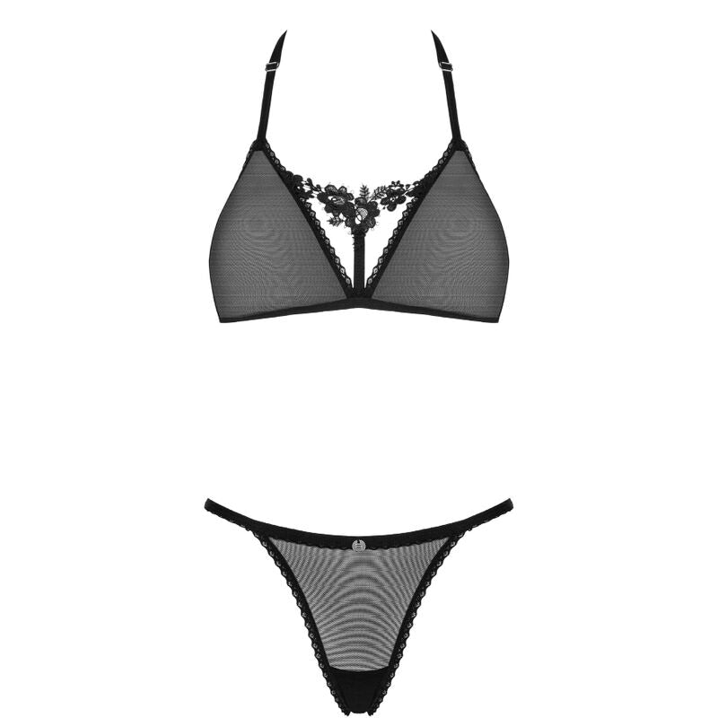 Obsessive - set 2 pezzi celia noir xs/s