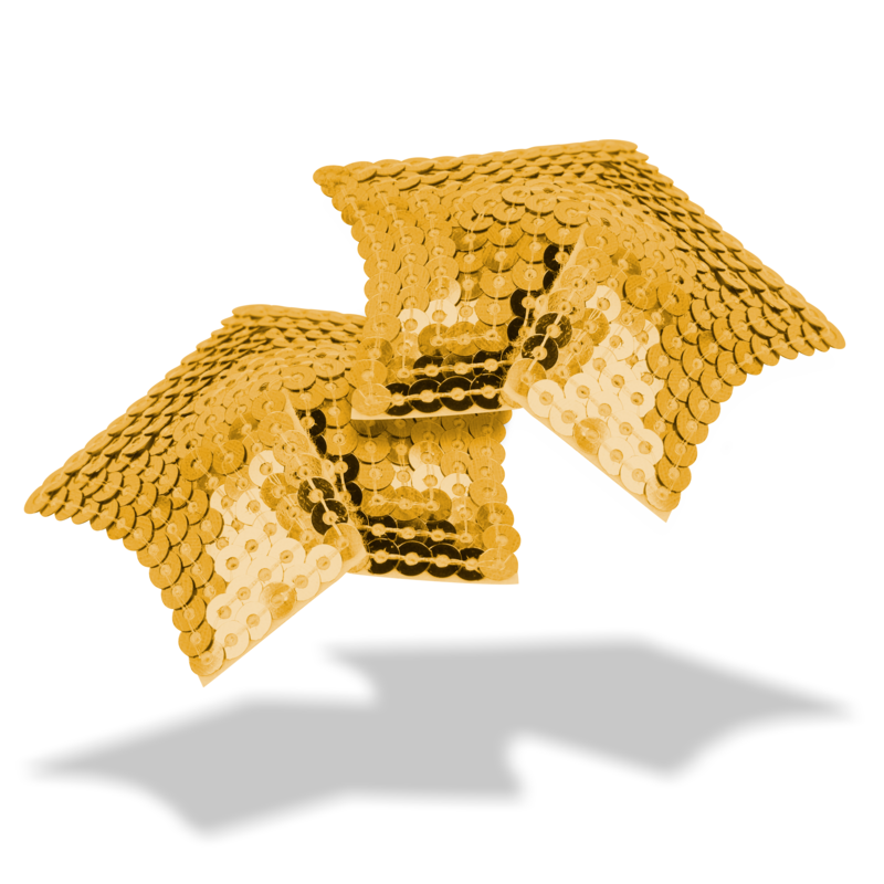 Ohmama fetish - copri capezzoli a stella con paillettes dorate