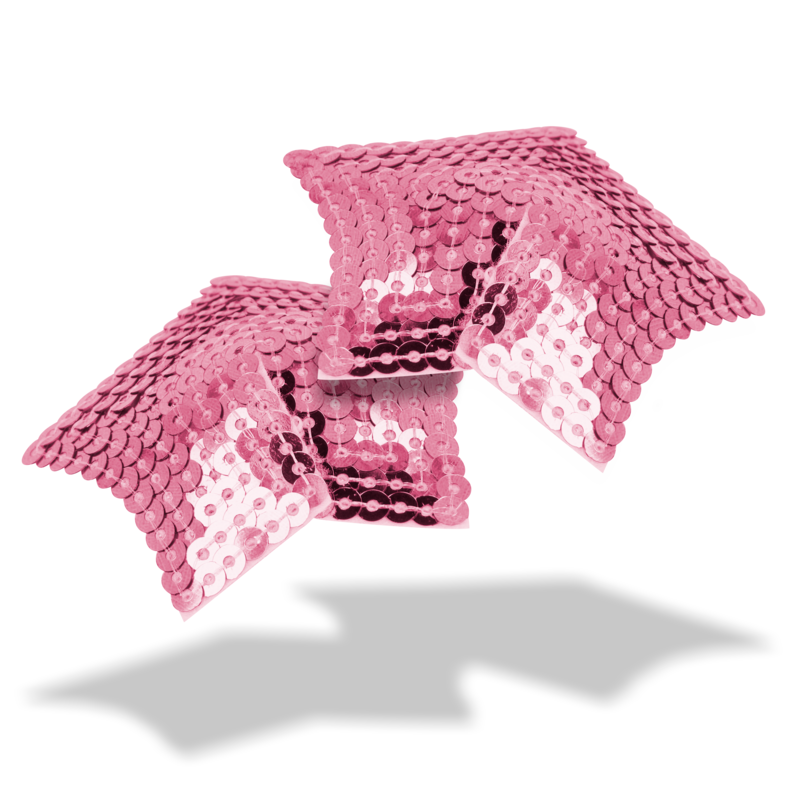 Ohmama fetish - copri capezzoli a stella con paillettes rosa
