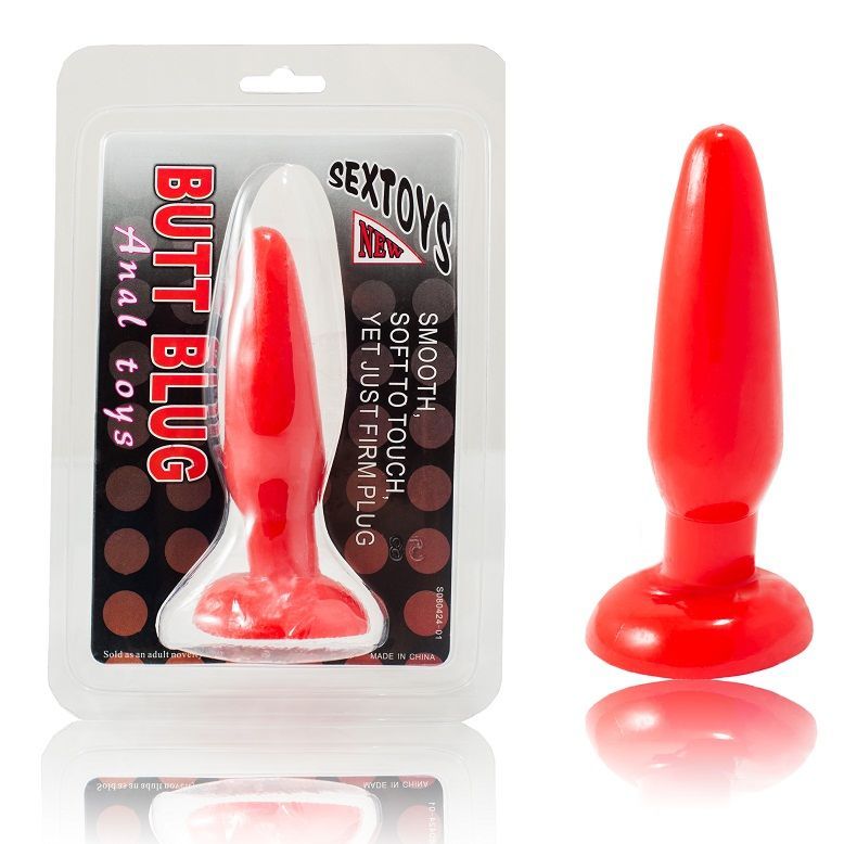 Plug anal pequeño rojo 15cm-1
