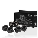 Fetish submissive set ataduras cama luxury con forro de nopreno-0