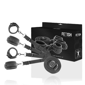 Attrezzature e corde Fetish submissive set letto polsiere e cavigliere