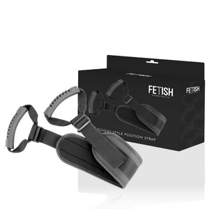 Attrezzature e corde Fetish submissive Doggy style position strap nero