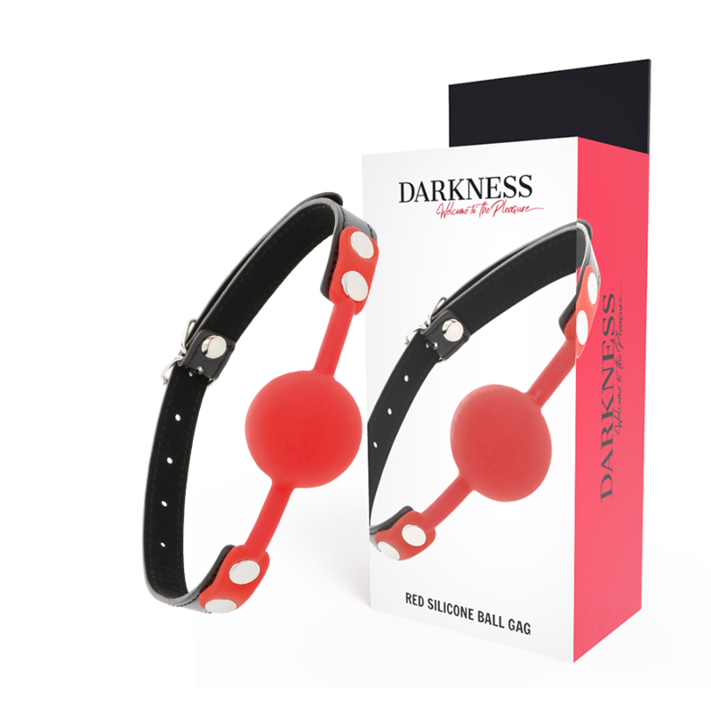 Darkness ball in silicone gag rosso-0