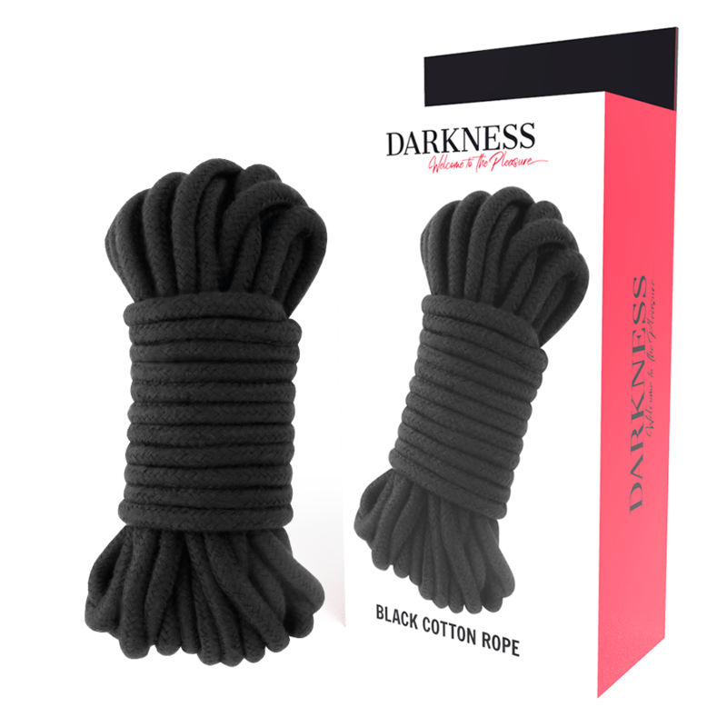 Darkness kinbaku rope 10 m - black-0