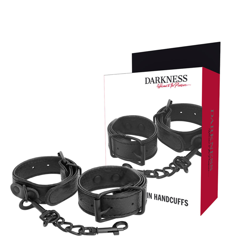 Darkness textured thin handcuffs-0