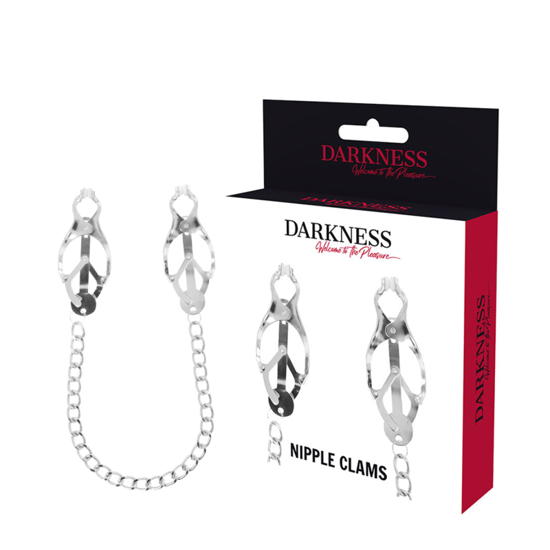 Darkness nipple clamps  with chain-0