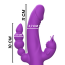 Intense - casanova vibrator rabbit silicone triple engine purple