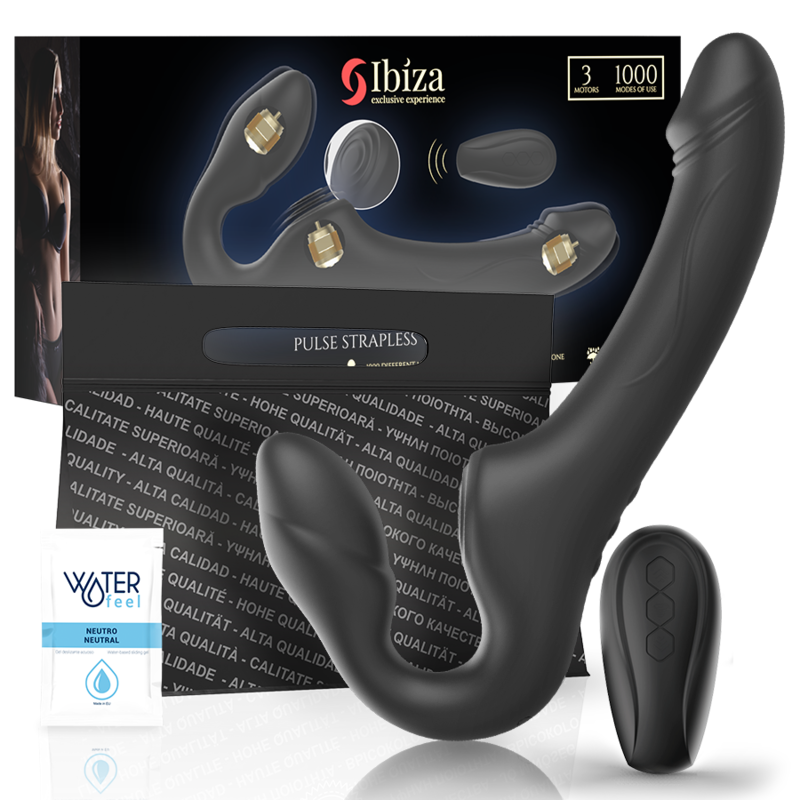 Ibiza - strapless vibrator with remote control push button