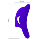 Pretty love - delphini potente stimolatore di dita blu scuro-8