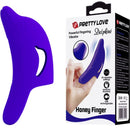 Pretty love - delphini potente stimolatore di dita blu scuro