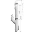 Pretty love - vibratore rotante reese argento-4