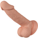 Bellissimo incontro zebulon dildo realistico e flessibile 19,4 cm - carne