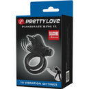 Pretty love - vibratore a doppio anello con stimolatore nero-10