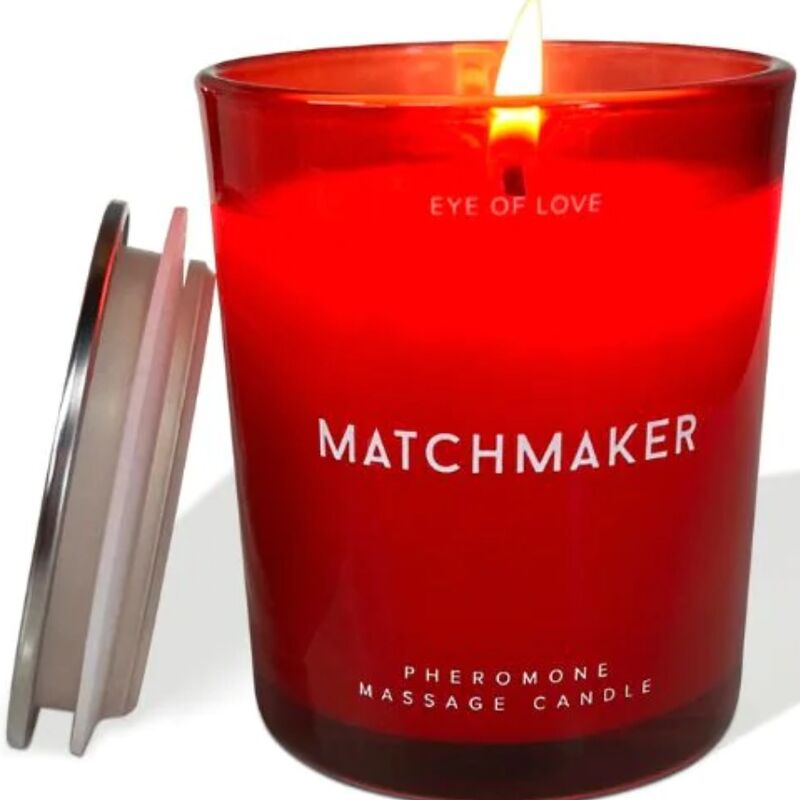 Eye of love - matchmaker candela da massaggio con diamante rosso attract him 150ml-1