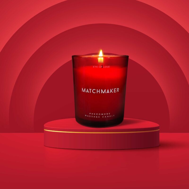 Eye of love - matchmaker candela da massaggio con diamante rosso attract him 150ml-5