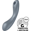 Satisfyer - curve trinity 1 air pulse vibration grigio
