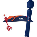 Fun factory - bacchetta vim in silicone ricaricabile vibrante pesata rumble blu mezzanotte-4