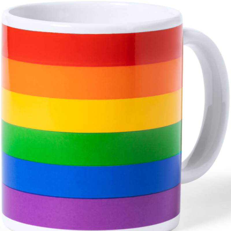 Pride - coppa bandiera lgbt in scatola individuale kraft /en/pt/en/fr/it/