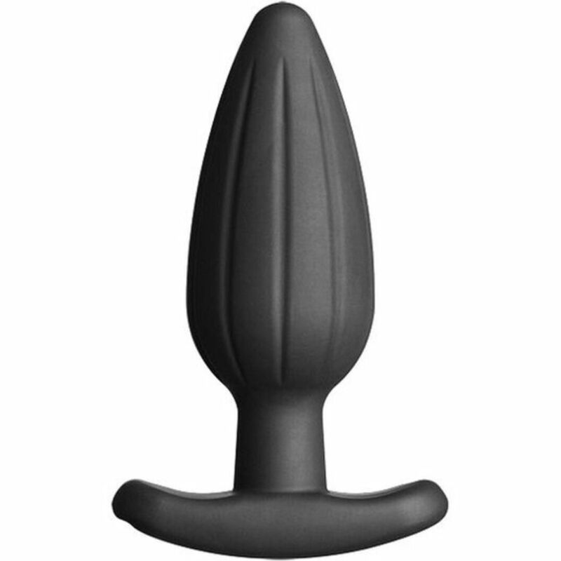 Electrastim silicone noir rocker butt plug grande