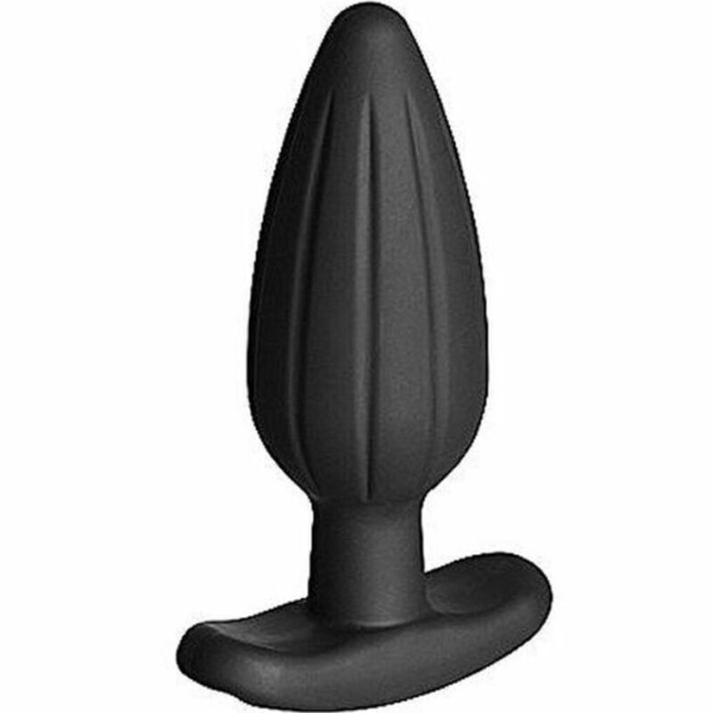 Electrastim silicone noir rocker butt plug grande-1