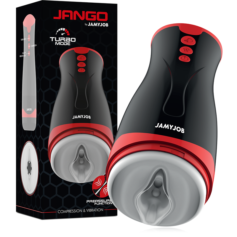 Jamyjob - jango masturbatore a compressione e vibrazione-1