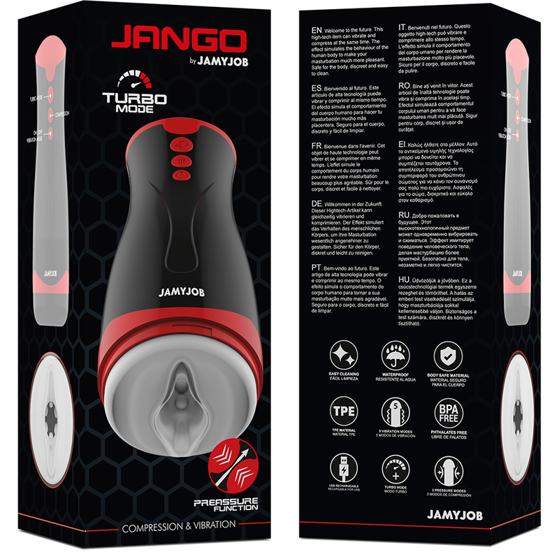 Jamyjob - jango masturbatore a compressione e vibrazione-7