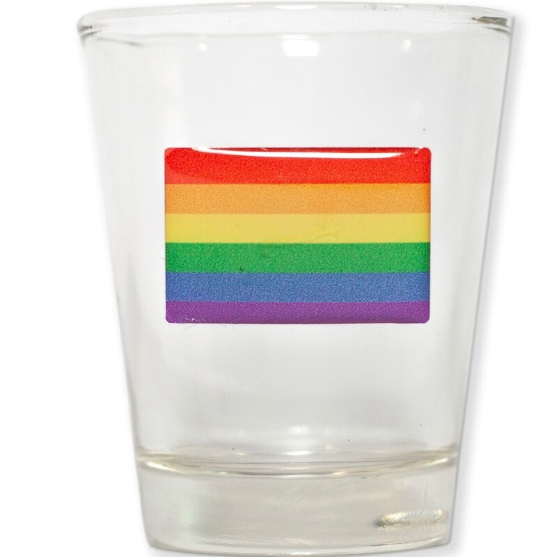 Pride - cubic glass shot glass