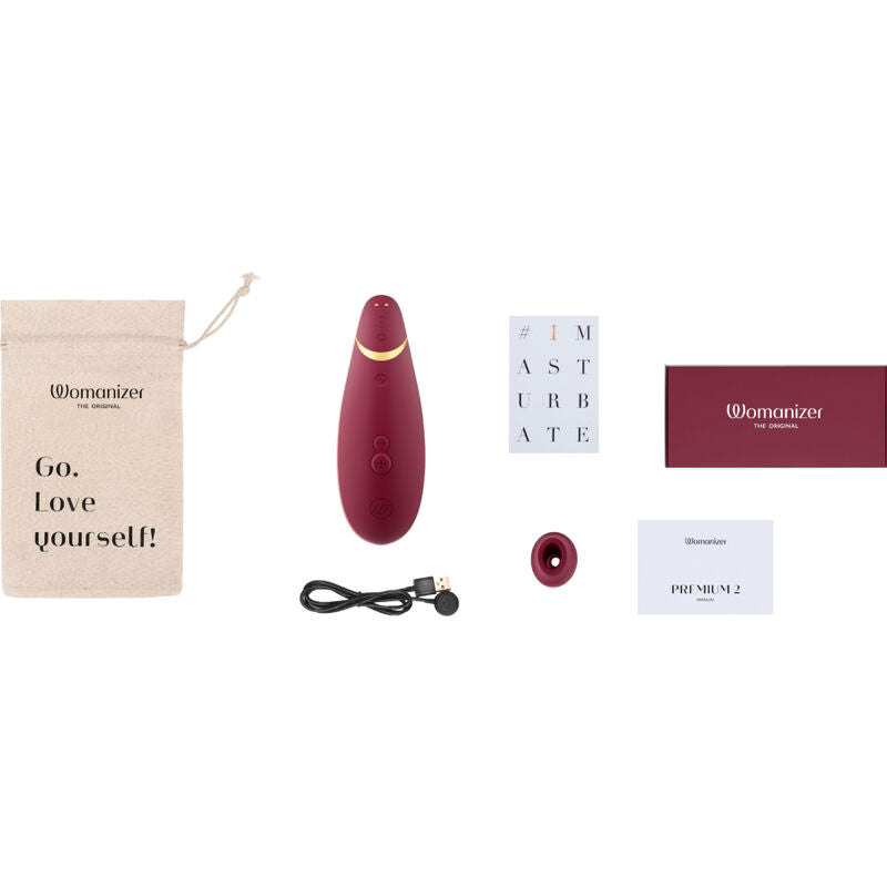 Womanizer - premium 2 stimolatore clitorale bordeaux-5