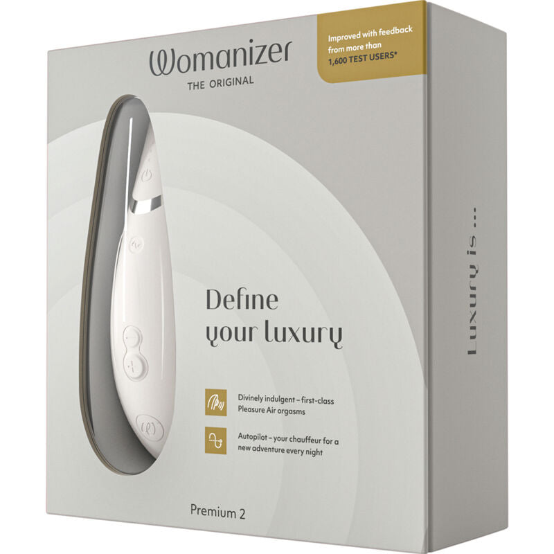 Womanizer - premium 2 stimolatore clitorale grigio caldo-2