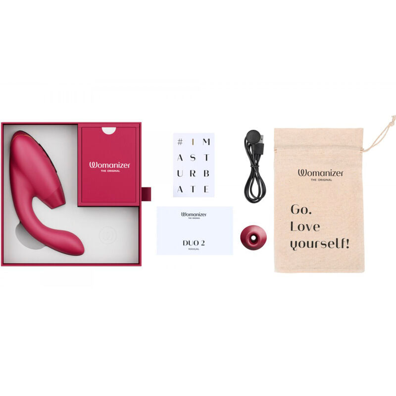 Womanizer - stimolatore duo 2 bordeaux-3