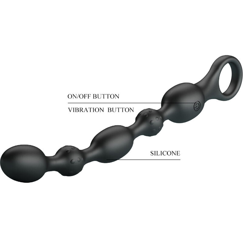 Pretty love - van anal beads 10 vibrazioni in silicone ricaricabile-6