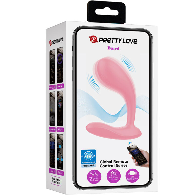 Pretty love - baird g-spot 12 impostazioni di vibrazione app rosa ricaricabile-8