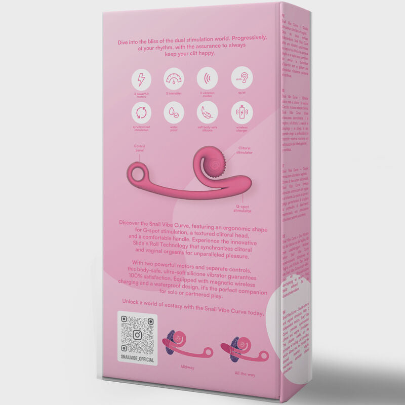 Vibratore curva snail vibe rosa-4