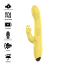 Intense - toky vibrador multifunción recargable up & down con estimulador de clitoris amarillo-5