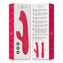 Intense - dua vibrador multifunción recargable up & down con lengua rojo-4