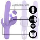 Intense - billie vibrador multifunción recargable succionador con pulsador morado-1