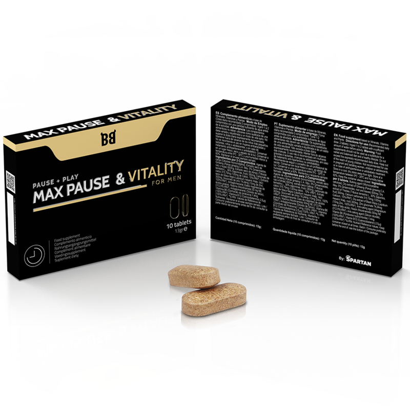 Blackbull by spartan - max pause & vitality pause + play for men 10 compresse-1