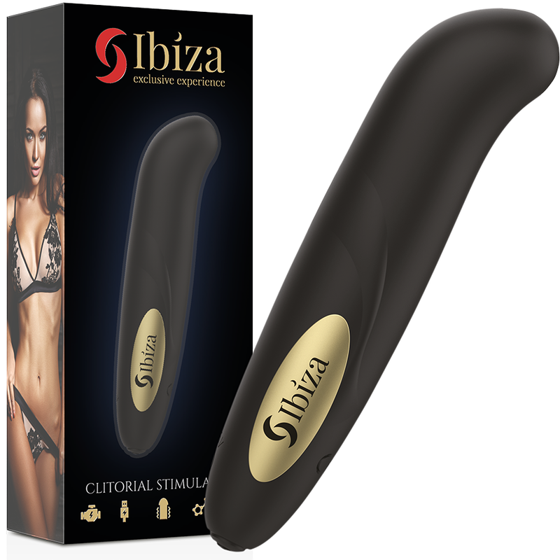 Ibiza - stimolatore clitoride caricatore usb 10 modalità vibrazione dorato 13 x 2,9-1