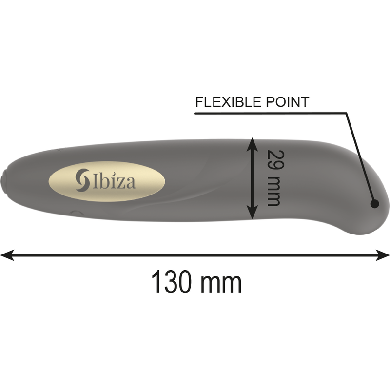 Ibiza - stimolatore clitoride caricatore usb 10 modalità vibrazione dorato 13 x 2,9-3