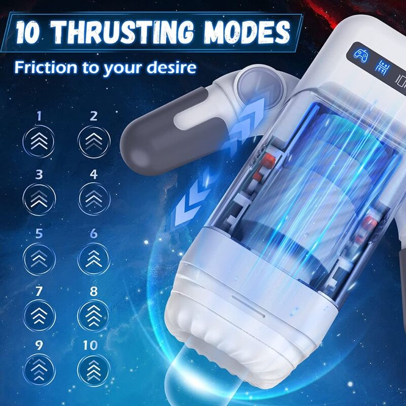 Game cup - masturbador masculino con vibración y función calor con soporte para móviles - negro-7