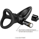 Pretty love - anello vibrante 10 vibrazioni in silicone nero-7